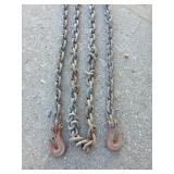 Heavy Duty Steel Chain with Hooks 14ft