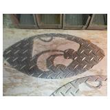 Metal Diamond Plate K-State Wildcats