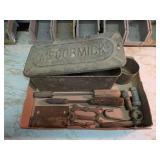 McCormick Industrial Metal Toolbox and Vintage Tools
