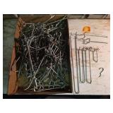 Metal Pegboard Hooks Lot - Store Fixtures