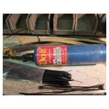 1960s Hot Rod Propane Torch, Assorted Zip Ties, Washer Hoses, and Porch Light