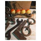 Zebco 202 Spinning Reel with Antique Tools & Floats