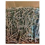 Mixed Hardware Lot - Nails, Bolts and Nuts