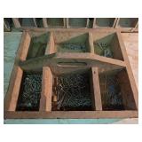 Vintage Wood Hardware Storage Organizer