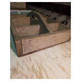 Vintage Wood Hardware Storage Organizer