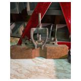 Wooden Woodworking Plane, Plumbing Supplies,  Emergency Reflector, and More