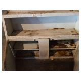 White Metal Storage Cabinet with Shelves