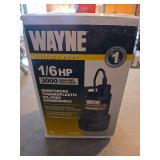 NIB Wayne RUP160 1/6 HP Submersible Utility Pump