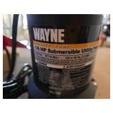 NIB Wayne RUP160 1/6 HP Submersible Utility Pump