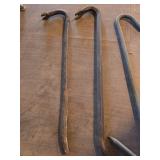 2 - 24in Crowbars and Large Hook