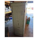 Early 1900s Green Chippy Cabinet