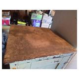 Early 1900s Green Chippy Cabinet