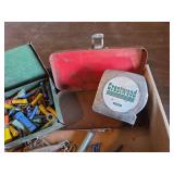 Metal Tool Boxes, Wire Connectors, and Assorted Hardware