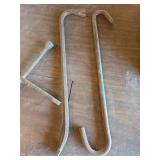 Crow Bar, Hooks, and Tire Iron