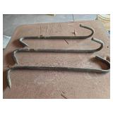 Large Hand-Forged Iron Rafter Hooks 22in Long