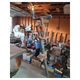 Industrial Double-Head Shop Light with Clamp