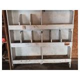 8ft White Wooden Sorting Cabinet