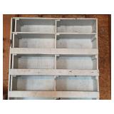 8ft White Wooden Sorting Cabinet