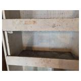 8ft White Wooden Sorting Cabinet