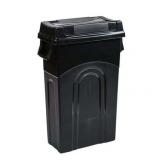 United Solutions 23 Gallon Highboy Kitchen Recycling Bin w/ Swing Lid  Black