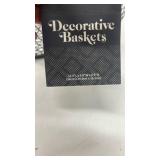 Metal Mesh Storage Basket with Rope Handles13.4 in L x 9.8 in W x 6.5 in H