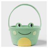 Circular Rope Decorative Easter Basket Frog Green - Spritzâ¢