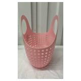 Pink Floral Pattern Storage Basket