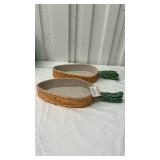 2 Woven Carrot Novelty Basket