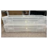 Clear Plastic Storage Containers Set of 2