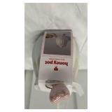 Honey Pot with A Wood Dipper