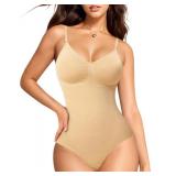 Nebility Shapewear for Women Tummy Control Shapewear Bodysuits Seamless Body Shaper Waist Trainer Body Suit Size- XL/2X