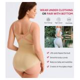 Nebility Shapewear for Women Tummy Control Shapewear Bodysuits Seamless Body Shaper Waist Trainer Body Suit Size- XL/2X