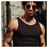 Cholo Tattoos Temporary for Adults, 8 Sheets Large Fake Tattoos, Day of the Dead Chicana Guadalupe Gangster Prisoner Mexico, Chicano Party Decorations, Halloween Cholo Clothes 180+ Styles