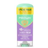 Mitchum Womens Antiperspirant Deodorant Gel Stick, Shower Fresh Scent, 48HR Sweat & Odor Protection, Triple Odor Defense, Alcohol-Free, 3.4 oz