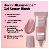 Revlon Illuminance Gel Serum Blush, Visibly Plump Cheeks, Dewy Finish and Hydrates All Day, 110 Enchanting Mauve, 0.37 fl oz.