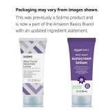 Amazon Basics Sheer Facial Sunscreen SPF 55, UVA/UVB Protection, Water Resistant (80min), Formulated without Octinoxate & Oxybenzone, 3 fl oz