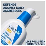 CeraVe AM Facial Moisturizing Lotion with SPF 30, Oil-Free Face Moisturizer with SPF, Formulated with Hyaluronic Acid, Niacinamide & Ceramides, Non-Comedogenic, Broad Spectrum Sunscreen, 3 Ounce
