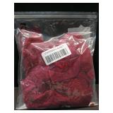 Avidlove Women Sexy Lingerie Set 3 Piece Bra and Panty Lace Kimono Robe Sleepwear Mesh Nightgown Wine Red Large