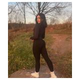 SUUKSESS Scrunch Butt Lifting Seamless Leggings for Women Booty High Waisted Workout Yoga Pants (Black, L)