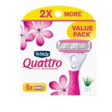 Schick Quattro Womens Razor for Shaving Refllls, Razors for Women Value Pack, Ladies Razors for Legs - 8 Count
