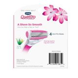 Schick Quattro Womens Razor for Shaving Refllls, Razors for Women Value Pack, Ladies Razors for Legs - 8 Count