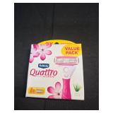 Schick Quattro Womens Razor for Shaving Refllls, Razors for Women Value Pack, Ladies Razors for Legs - 8 Count