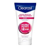 Clearasil Rapid Rescue Deep Treatment Acne Face Wash, Maximum Strength with 2% Salicylic Acid Acne Medication, Acne Facial Cleanser, 6.78 fl oz