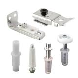 Prime-Line N 7534 Bi-Fold Door Hardware Repair Kit Includes Top and Bottom Brackets, Top and Bottom Pivots and Guide Wheel Door Repair Kit for 1" to 1-3/8" Thick Doors Up To 50 Lbs. (1 Kit), Zinc