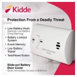 Kidde Carbon Monoxide Detector, Battery Powered CO Alarm with LEDs, Test-Reset Button, Low Battery Indicator, Portable