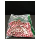 FOMOYUU Newborn Baby Girl Romper Summer Sleeveless Smocked Cotton Linen Clothes Outfit with Headband (Red Plaid, 6-12 Months)