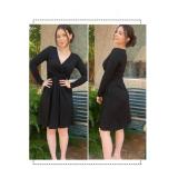 OUGES Womens 2026 V-Neck Maternity Nursing Breastfeeding Baby Shower Dress Long Sleeve Fall Clothes with Pockets(Black,XL)