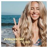 The Beachwaver Co. Beachwaver B1.25 Rotating Curling Iron - Pink Sunset | Automatic 1.25 Inch Ceramic Curling Iron | Auto-Shut Off, Travel-Friendly, Dual Voltage | B-Series (BW17SS)