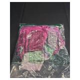 Kirinkylin Girls Leotards for Gymnastics Size 10-12 Years Old Rose Wave Workout Bodysuit with Kids Shiny Gym Leos