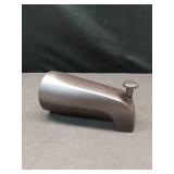 Westbrass E531D-1F-12 5-1/4\" Reach Wall Mount Tub Spout with Front Diverter, Oil Rubbed Bronze